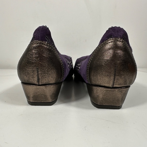 Donald J. Pliner Starr Slip On Purple Suede Pump Women’s Size 10 M - Picture 7 of 14